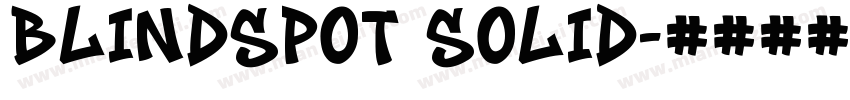 Blindspot Solid字体转换